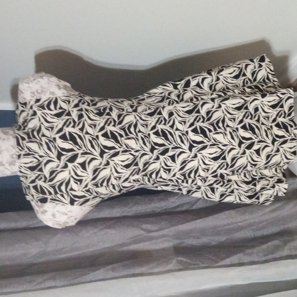 a. new. day ,women's ,black/white,fit/flare mini dress size small - Picture 2 of 2